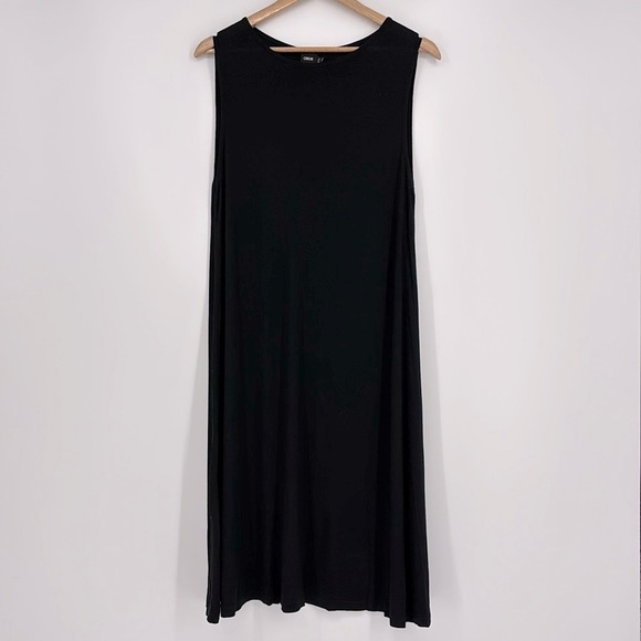 ASOS Sleeveless Swing Dress Women’s Size 8 Long in Black - Picture 1 of 4
